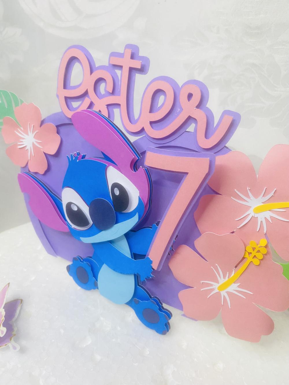 Arquivo topo de bolo stitch