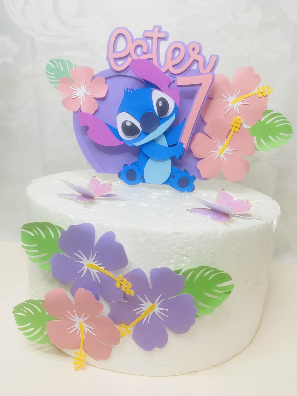 Arquivo topo de bolo stitch