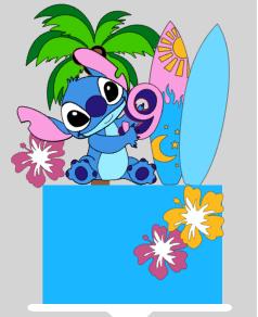 Arquivo topo stitch segurando a idade