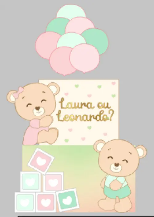 Arquivo topo chá revelação dois andares