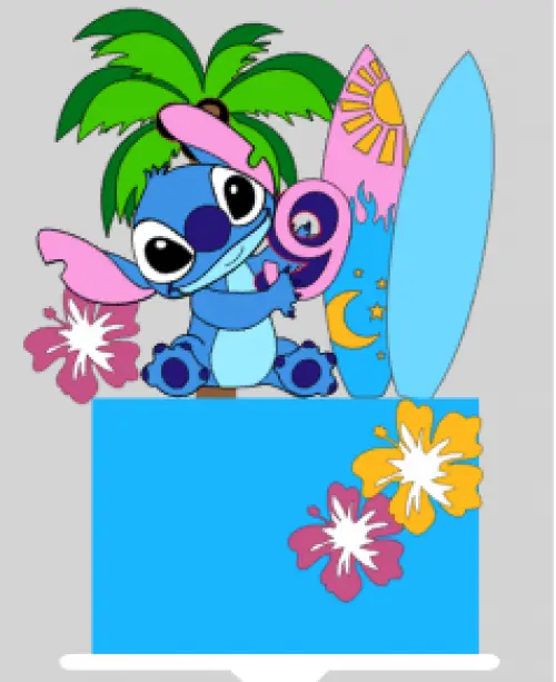 Arquivo topo stitch segurando a idade