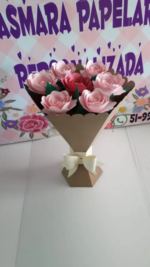 Arquivo Caixa buquê dia das mães