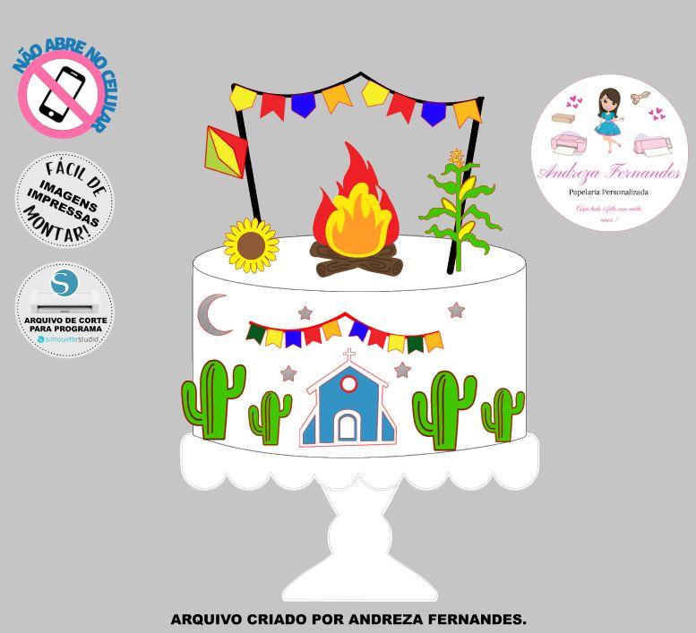 topo junino 3d