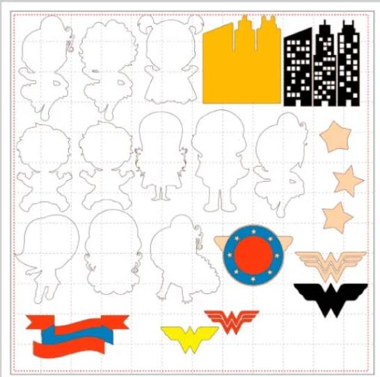 ARQUIVO topo de bolo mulher maravilha baby