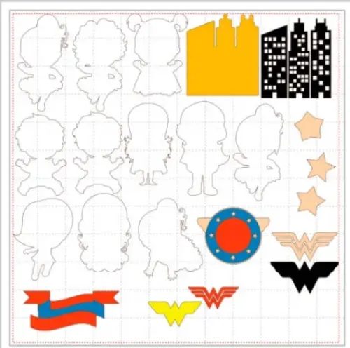 ARQUIVO topo de bolo mulher maravilha baby