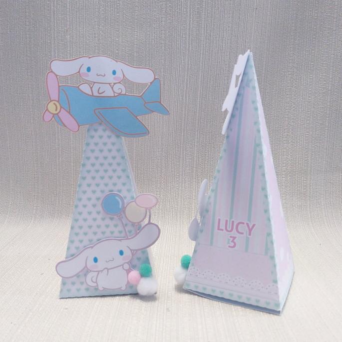 Caixa pirâmide Hello Kitty