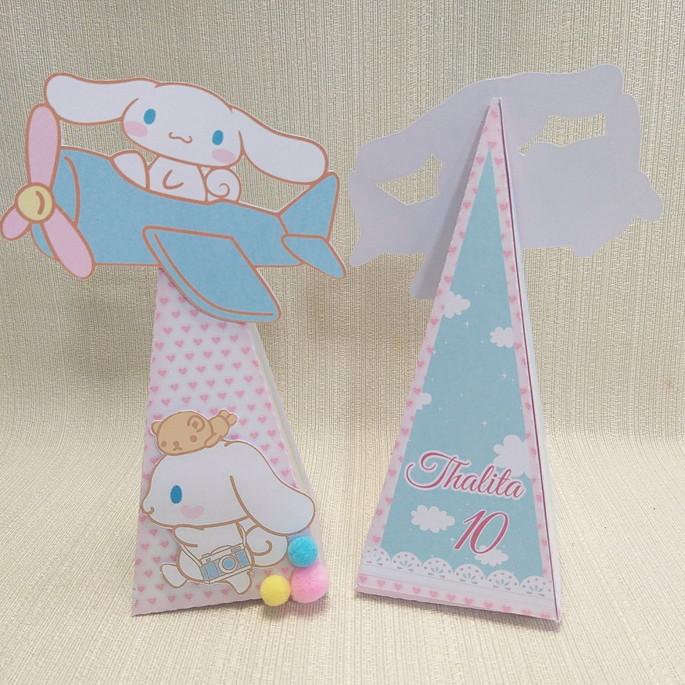 Caixa pirâmide Hello Kitty