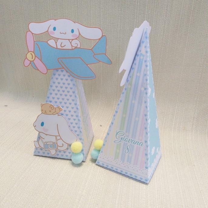 Caixa pirâmide Hello Kitty