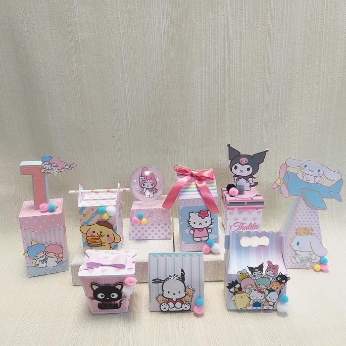 Kit Festa Hello Kitty e sua turma - 45 itens