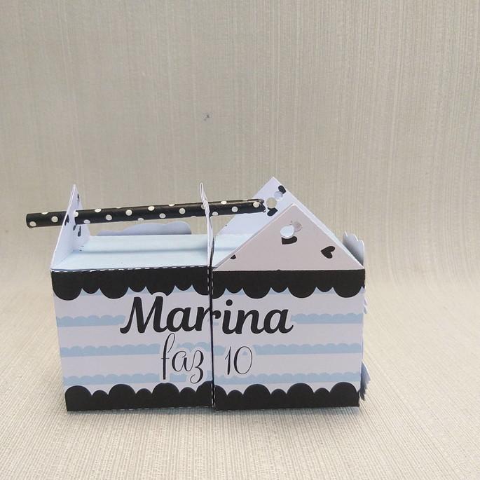 Caixa canudo  Gatinho