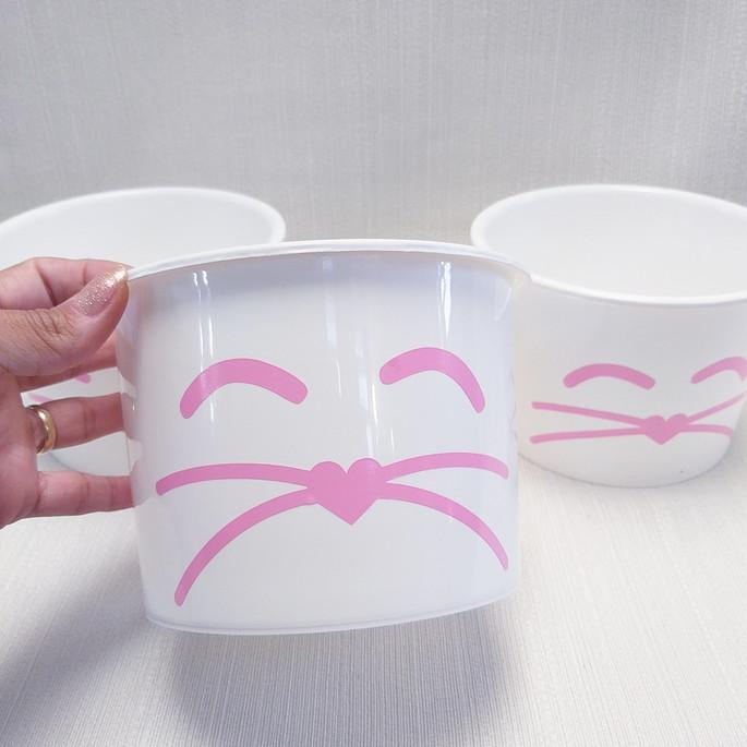 Balde Pipoca Gatinho