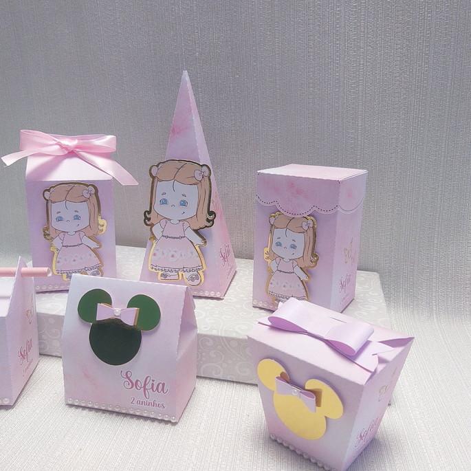 Kit Festa Minnie Rosa com 30 itens