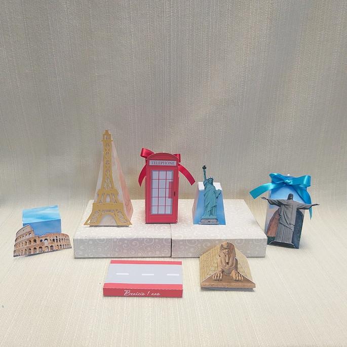 Kit Festa Volta ao Mundo - 35 itens