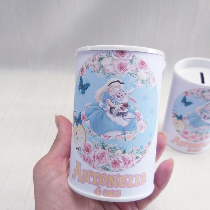 Cofrinho Alice no Pais das Maravilhas