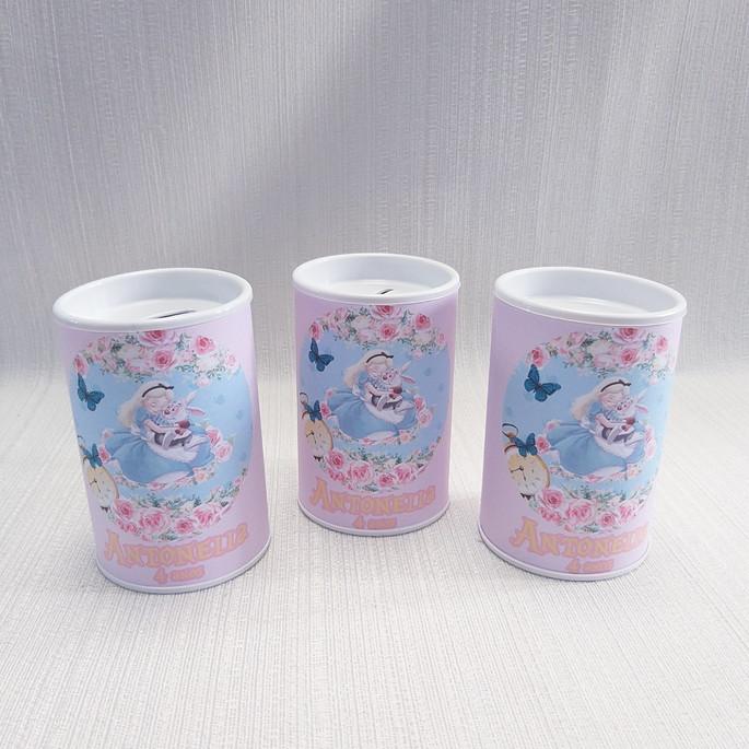 Cofrinho Alice no Pais das Maravilhas