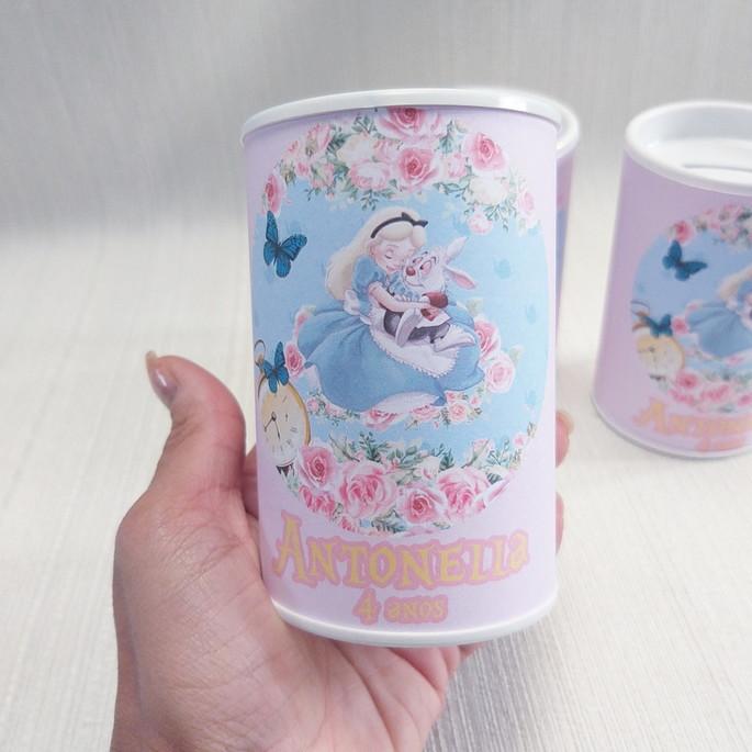 Cofrinho Alice no Pais das Maravilhas