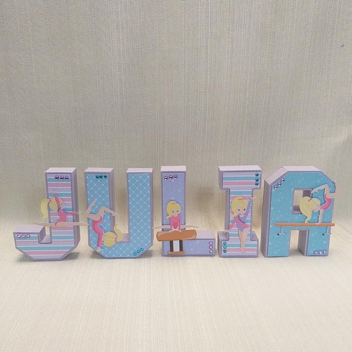 Letra 3D Ginástica Artística