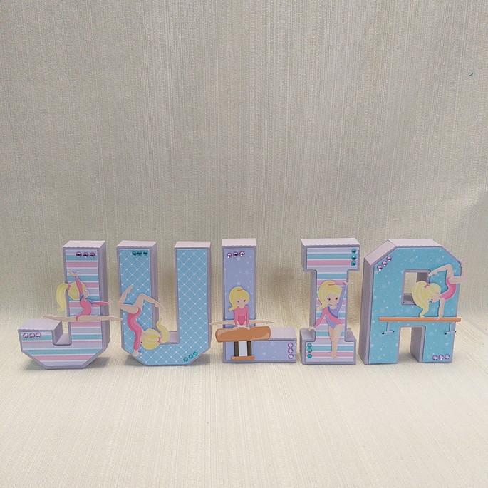 Letra 3D Ginástica Artística