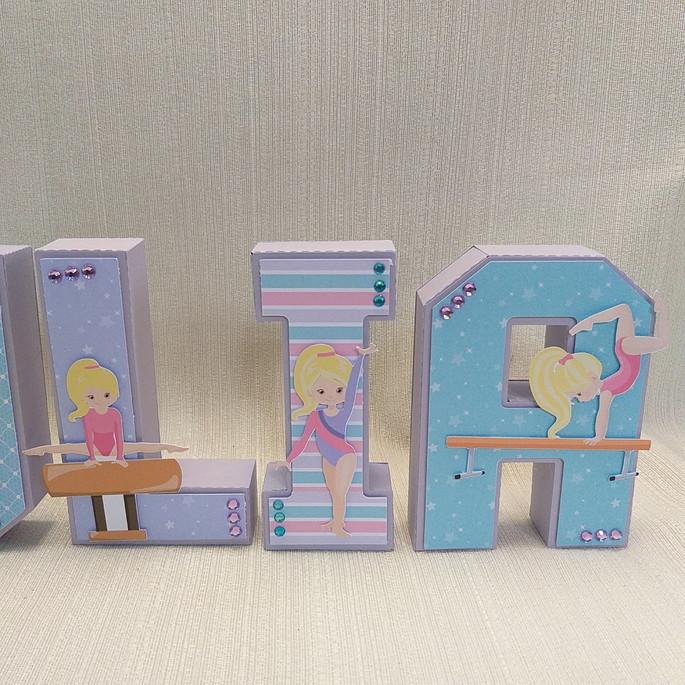 Letra 3D Ginástica Artística