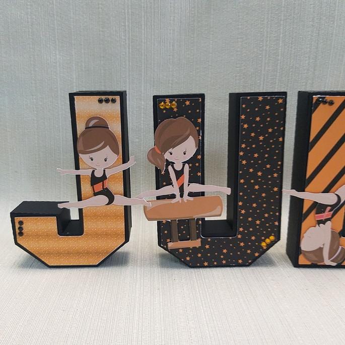 Letra 3D Ginástica Artística