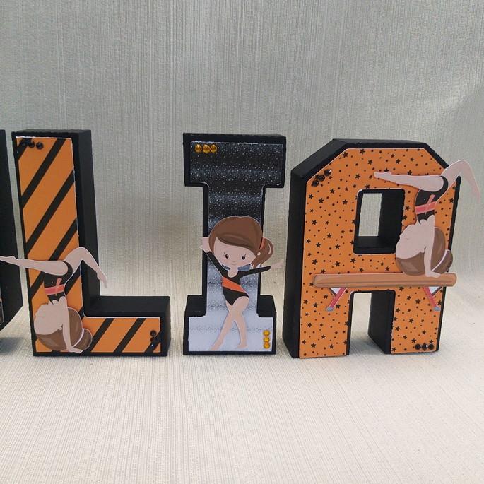 Letra 3D Ginástica Artística