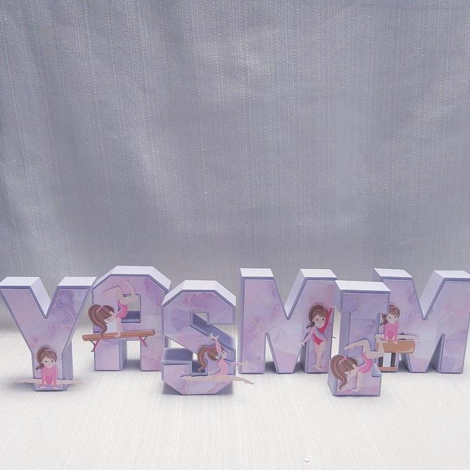 Letra 3D Ginástica Artística