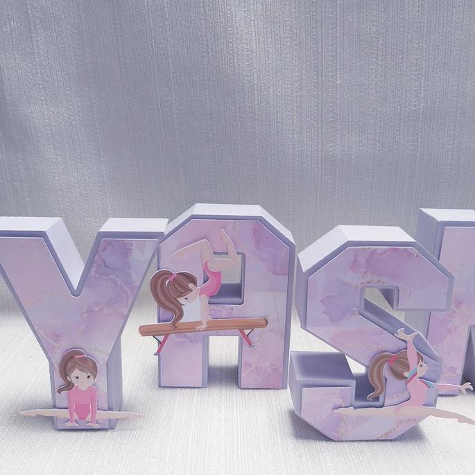 Letra 3D Ginástica Artística