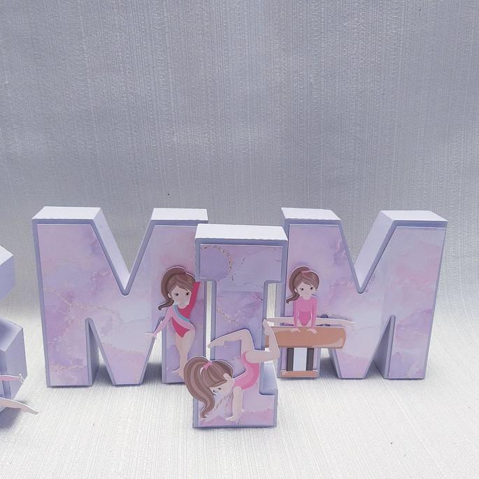 Letra 3D Ginástica Artística