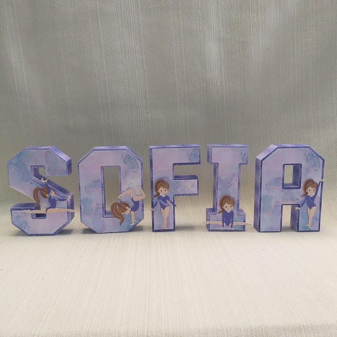 Letra 3D Ginástica Artística