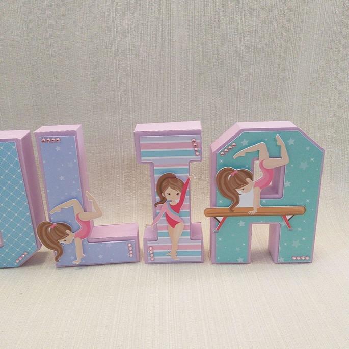 Letra 3D Ginástica Artística