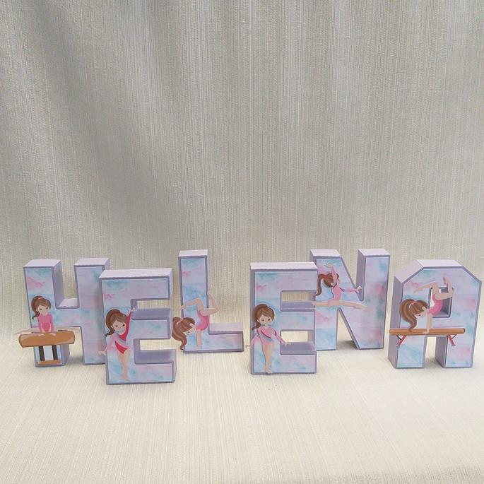 Letra 3D Ginástica Artística