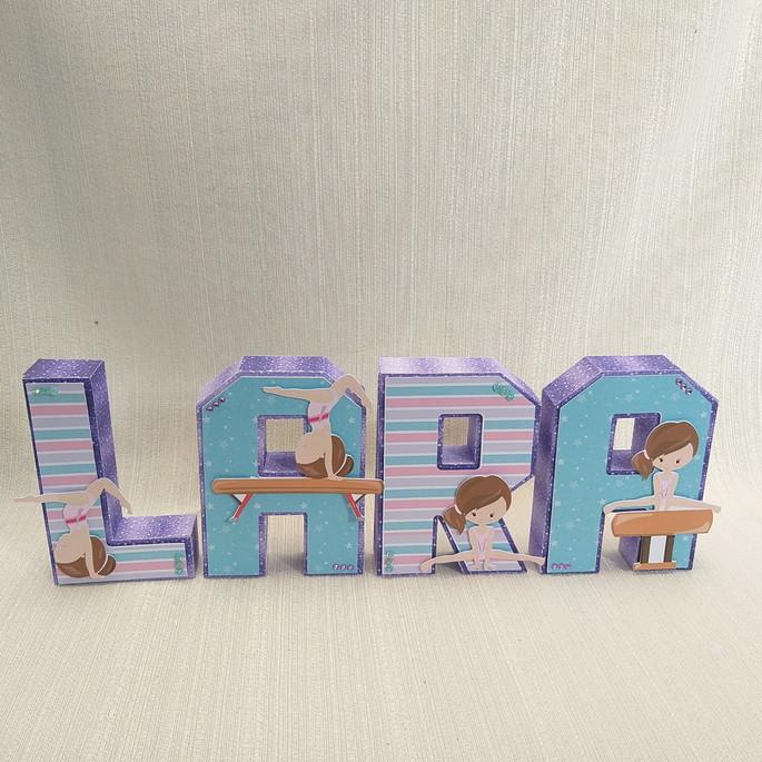 Letra 3D Ginástica Artística