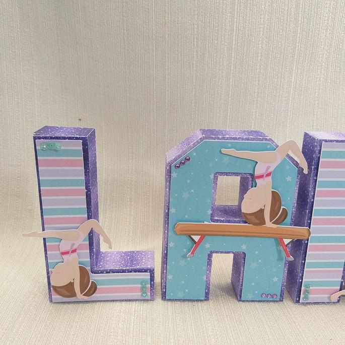 Letra 3D Ginástica Artística