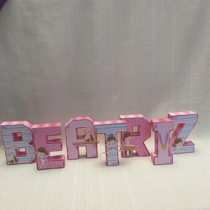 Letra 3D Ginástica Artística