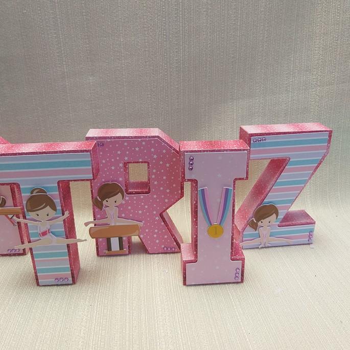 Letra 3D Ginástica Artística