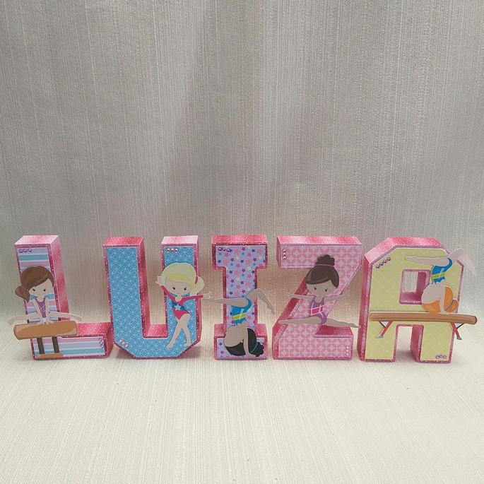 Letra 3D Ginástica Artística