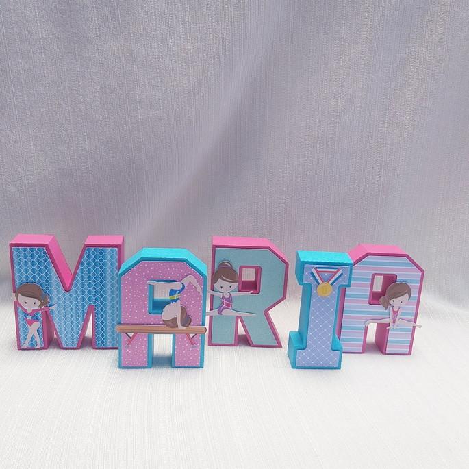 Letra 3D Ginástica Artística