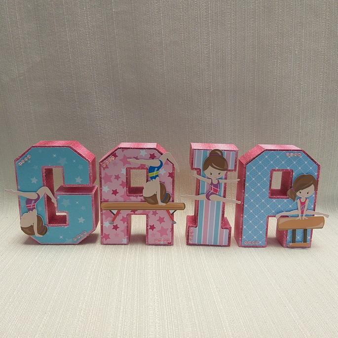 Letra 3D Ginástica Artística