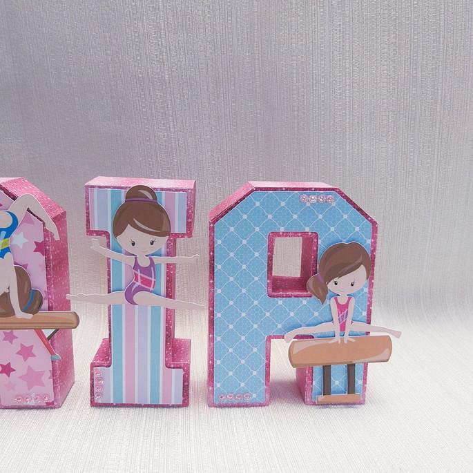 Letra 3D Ginástica Artística