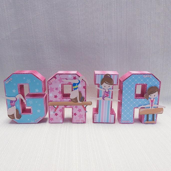 Letra 3D Ginástica Artística