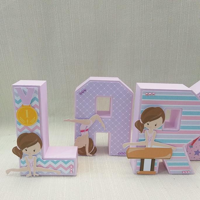 Letra 3D Ginástica Artística