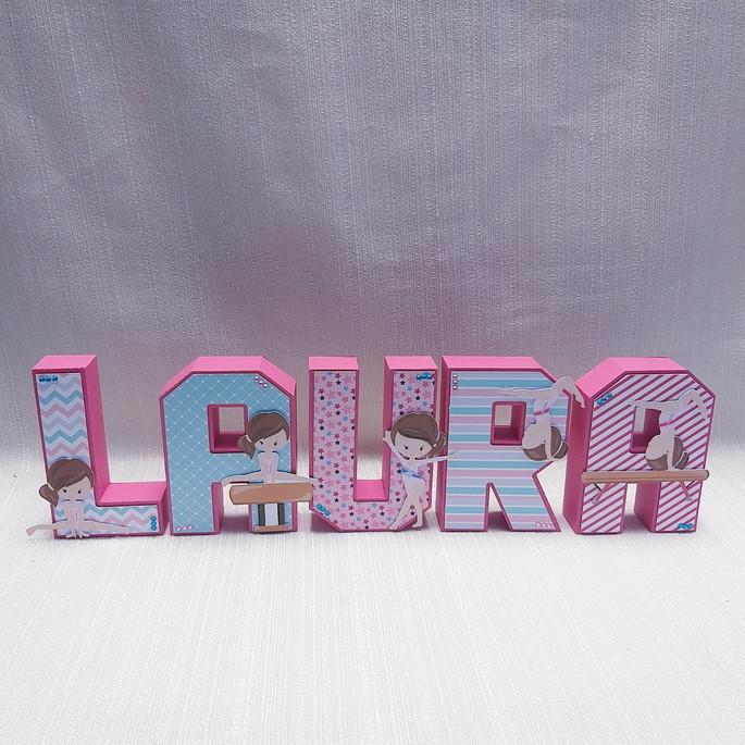 Letra 3D Ginástica Artística