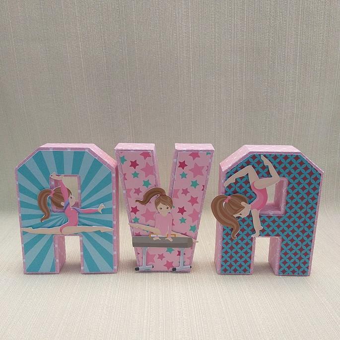 Letra 3D Ginástica Artística