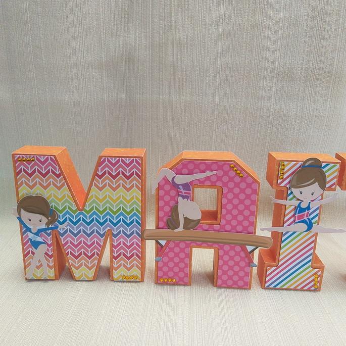 Letra 3D Ginástica Artística