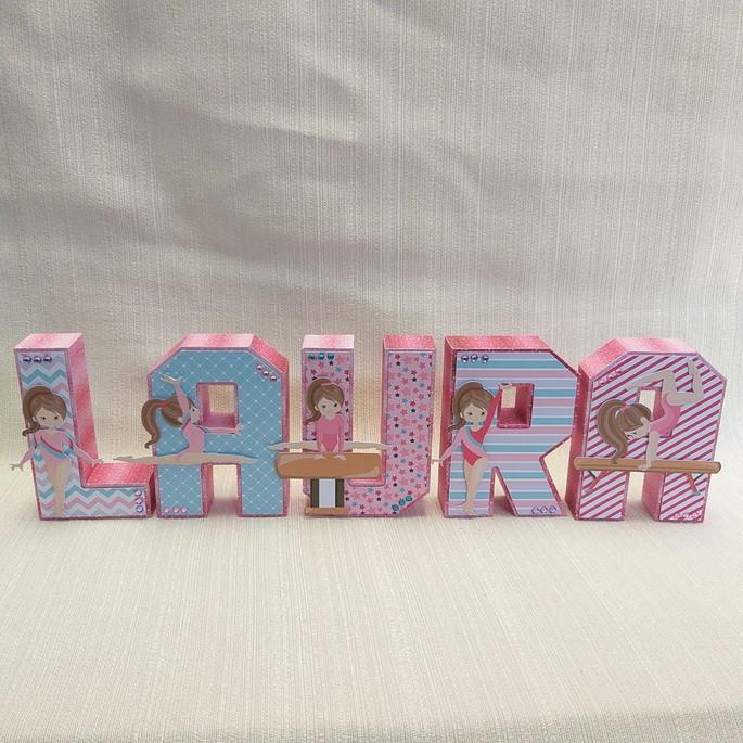 Letra 3D Ginástica Artística