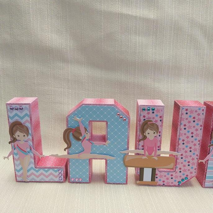 Letra 3D Ginástica Artística