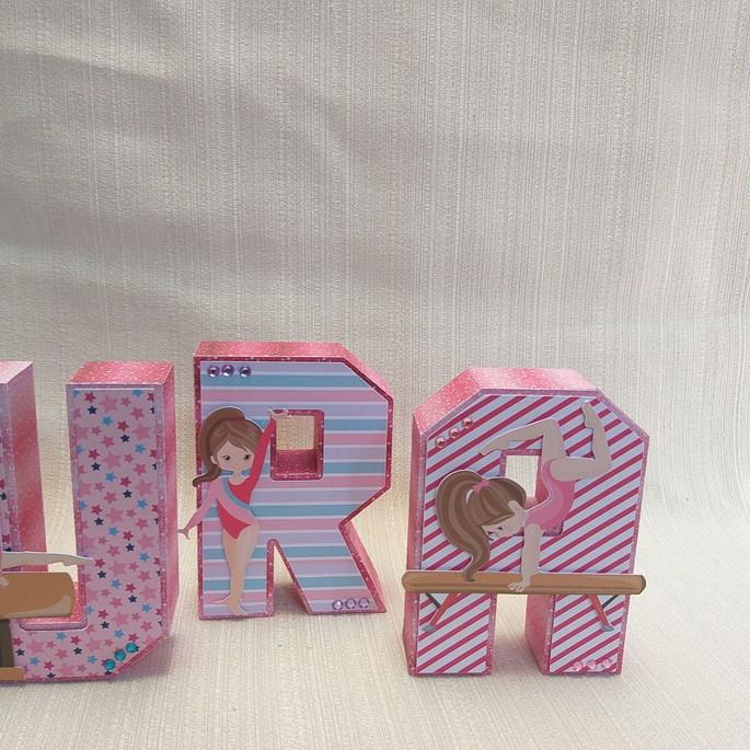 Letra 3D Ginástica Artística