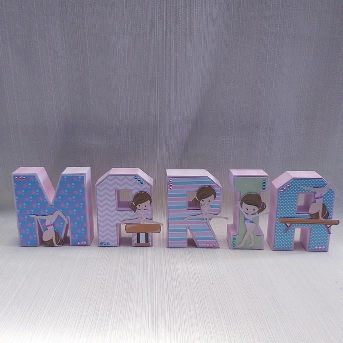 Letra 3D Ginástica Artística