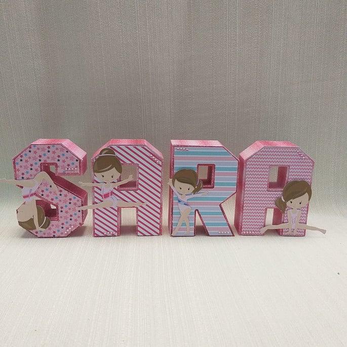 Letra 3D Ginástica Artística