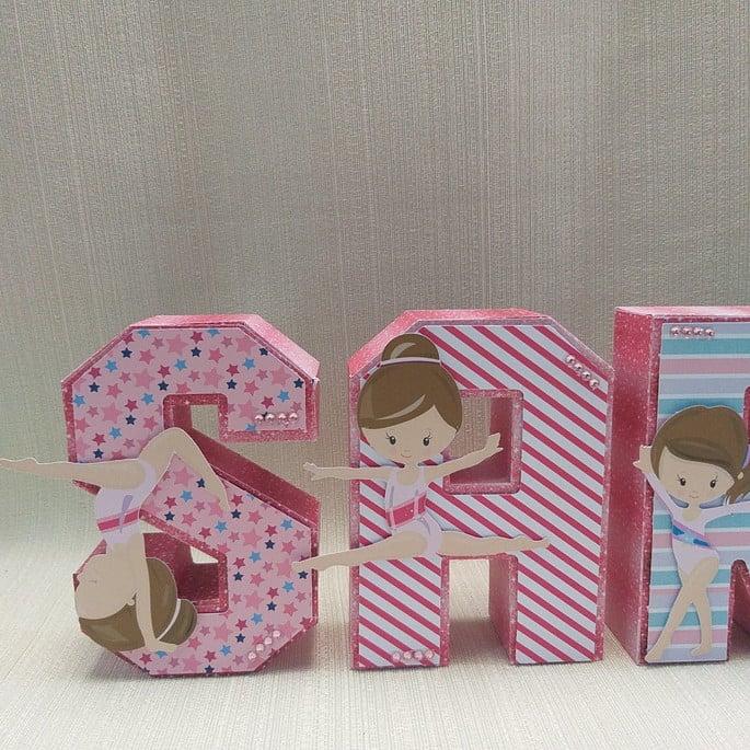 Letra 3D Ginástica Artística